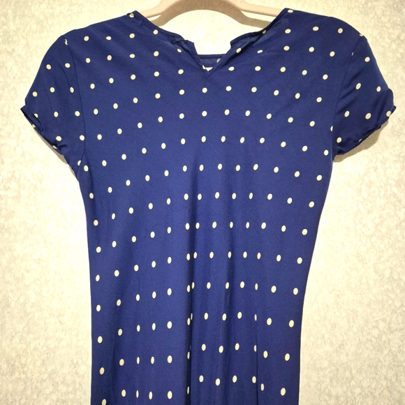 Reformation Blue Maxi Dress with Puff Cap Sleeves..SIZE:XS - Picture 11 of 16